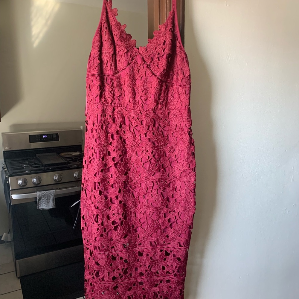 Red Lace Dress NWT